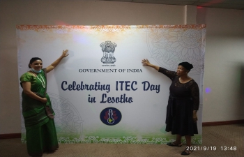 Celebration of ITEC Day on 19 September 2021 in Lesotho